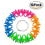 FBAPluto 16 Pieces Assorted Color Sewing Tools Accessories Thread Bobbins Holders Clips Clamps Silicone