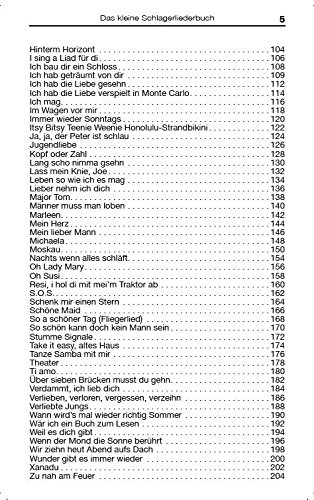 Das Kleine Schlagerliederbuch Songbook Fur Gitarre Gesang