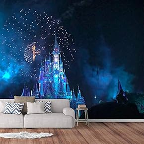 Wall Murals for Bedroom Dream Castle Large Removable Wallpaper Peel and Stick Wall Stickers - 66x96 inches