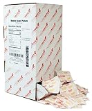 Domino Pure Cane NON-GMO Granulated Sugar, 0.10 Ounce (2.83 Gram) Packets, Pack of 500 in Dispenser Box