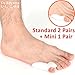 Dr.Koyama Pinky Toe Bunion Variety Corrector Straightener Splint Separator Protector -Tailor's Bunion Pain Relief (3 Pairs)