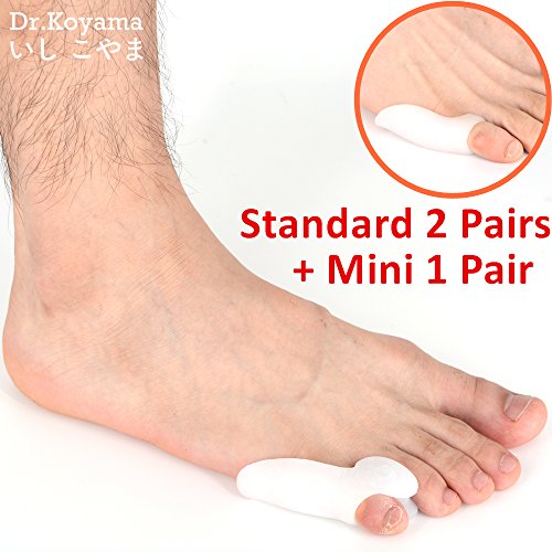 UPC 753210350860, Dr.Koyama Pinky Toe Bunion Variety Corrector Straightener Splint Separator Protector -Tailor&#39;s Bunion Pain Relief ( 3 Pairs )