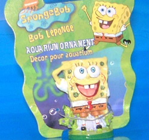 SpongeBob Aquarium Fish Tank Ornament Squarepants by Luscombe Water Gardens