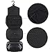 MLMSY Travel Toiletry Bag Cosmetic Organizers with Hanging Hook Use in Hotel,Bathroom(Black)