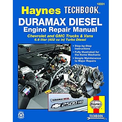 محرك ديزل Duramax لشفروليه & أمبير ؛ شاحنات جي إم سي & أمبير ؛ عربات 01-12 Haynes TECHBOOK 1st Edition
