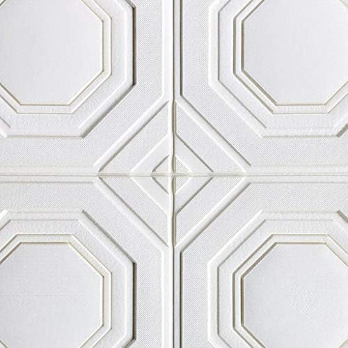 DEduo 3D Three-dimensional Letter Pattern Wallpaper Self-adhesive Decorative Contact Paper XPE-foam Cotton Material 70cm*70cm (Color : Style-h, Size : 70cm*70cm)