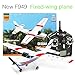 New F949 3Ch RC Airplane Fixed Wing Plane Outdoor toys with 2.4G Transmitter, Extra Battery and Propeller
