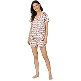 BedHead - Stretch Short Sleeve Shorty PJ Set - in The Pantry - Large