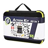 Asobeage 55-in-1 Accessories Kit for Hero 7,Hero 4,5,6,Session,Black,Hero 2018,Fusion,Head Strap Bike Car Backpack Clip Mount for AKASO Yi APEMAN VIVITAR SJCAN XIAOMI DBPOWER EK5000 CROSSTOUR