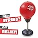 Stress Buster Desktop Punching Ball – Relieves Stresses and Good for Exercise - Super Strong Suction Cup Holds Securely on Smooth, Flat and Dry Surface – Pump Included – Just Punch Me