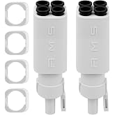 Arncysld 2PCS 4-in-1 PTFE Adapter AMS Tubing Connectors for A1/A1 Mini | for Bambu Lab A1/A1 Mini, 4 in 1 PTFE Adapter, 3D Printer Filament Pipe Expansion, Port 4, Feeding Transport Tube Modules