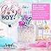 Gender Reveal Confetti Cannon Pink 2 Pack - Baby Reveal Party Supplies with 18 inch Gender Reveal Foil Balloon - Set of 2 Pink Confetti Poppers