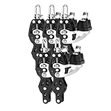 Blue Shark 2260 38mm Aluminum Sailing Block - Single Swivel Fiddle Becket, 1/4" Line, SWL 900 Lbs - For Sheets & Control Lines