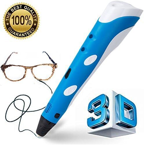 Manve Intelligent 3D Printing Pen, 3D Drawing Model Making Doodle Arts &amp; Crafts Drawing, Stimulate childrens' creativity, improve spatial thinking ability.(Send ABS Fibrous Material) by Manve