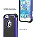iPhone 6S Case,iPhone 6 Case, ULAK KNOX ARMOR iPhone 6S 4.7 Case Shock Absorbing Hybrid Rugged Slim Cover Shell w/ Plastic Outer & Rubber Silicone Inner Cover (Navy Blue)
