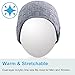 Qshell Washable Bluetooth Beanie Warm Soft Winter Knitted Trendy Short Skully Hat Cap with Wireless Headphone Headset Earphone Speakerphone Mic,Gift for Outdoor Sports Skating Hiking Camping - Gray