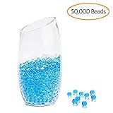 Water Beads Blue- 50000 Vase Filler Gel Beads for Flowers Center Table Decor, Kids Tactile Sensory Toys,Wedding Centerpieces and Home Decoration