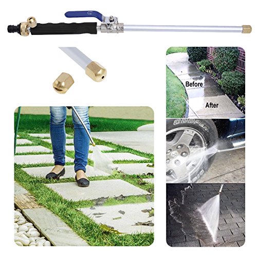 MOCCO High Pressure Power Washer Spray Nozzle, Garden Hose Spray Wand, Power Washer Water Hose Nozzle, Garden Hose Sprayer for Car Wash and Window Washing