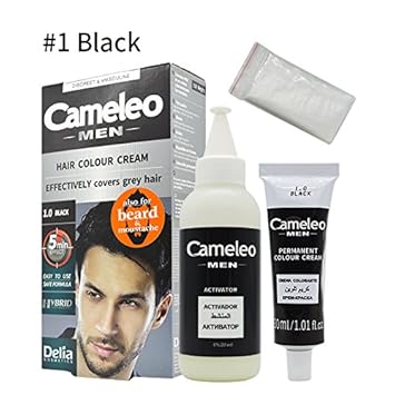Buy Fashlady Black Cameleo Men Hair Color Dye Cream Beard