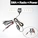 E-KYLIN Car Automobile TV Radio FM Antenna Signal Amplifier Booster Digital TV DVBT ATSC ISDB Analog for Car Dash DVD GPS Car Stereos Head unit - SMA + Raido Plug