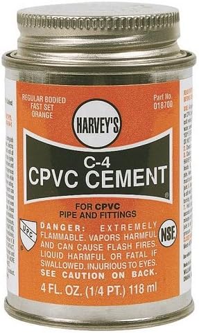 Harvey 018700-6 C-4 Reg Orange Cpvc Cement, 4 Oz