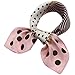 2 Packs Womens Silk Feeling Bandanas Satin Hair Head Scarf 27.5 * 27.5 Inch- Polka Dot Pink