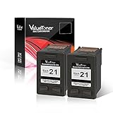 Valuetoner Remanufactured Ink Cartridge Replacement 2 Black for HP 21 C9508BN C9351AN High Yield Compatible DESKJET F4180,F2210,D1560,3930,D1530,Office 4315,J3640,FAX 3180,PSC 1401 Printer