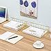 Superbpag Set of 2 Office Supplies Metal Stackable Document Organizer Office Desktop File Paper Holder Book Storage Rack, Gold