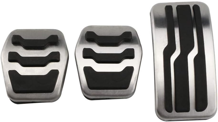 YXNVK Stainless Steel Car Pedals Covers, for Ford Focus 2 3