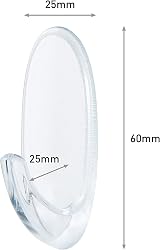 Command Clear Medium Hooks with Clear Strips Multi Pack 7 Hooks 10 Strips view 2