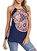 Astylish Women's Summer Floral Print Sleeveless, A-multicoloured, Size Medium