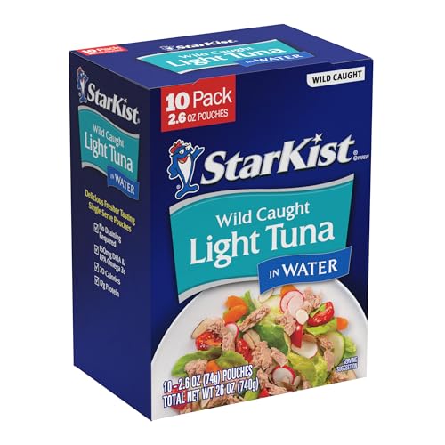 STARKIST CHUNK LIGHT TUNA IN WATER, 2.6 OUNCE (PACK OF 10)