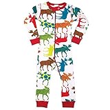 LazyOne Unisex Pattern Moose Infant Sleepsuit