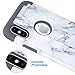 ULAK iPhone X Case Marble, iPhone Xs CaSE, Slim Fit Heavy Duty Protection Hybrid Soft Rubber & Silicone Hard PC Back Cover Shock Absorption Support Wireless Charging, Marble
