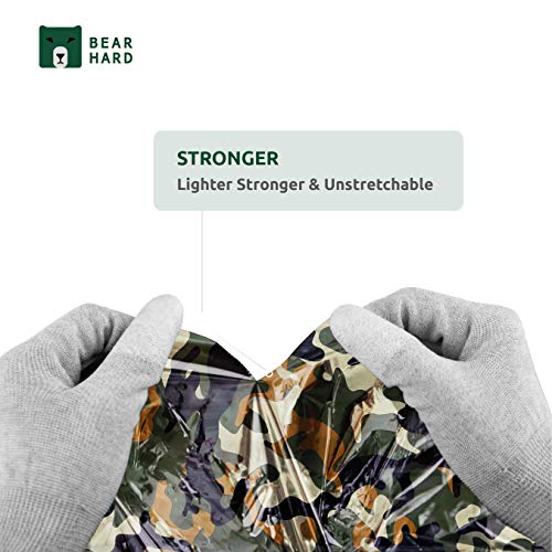 Bearhard Emergency Blanket Mylar Space Blankets 4-Pack for Camping Hiking or Outdoor Rescue Foil Thermal Survival Blankets Camo