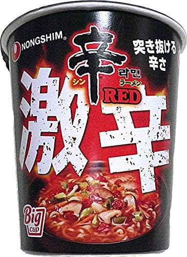 Amazon 販路限定品 農心ジャパン 辛ラーメン Red 激辛 ビッグカップ 90g 12個 辛 ラーメン 通販