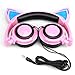 Cat Ear Headphones with Glowing Lights (Pink)