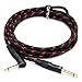 KLIQ Guitar Instrument Cable, 10 Ft - Custom Series with Premium Rean-Neutrik 1/4