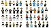 R-Magic 48 Pcs Minifigures Building Bricks Community People, Building Party Toys Gift