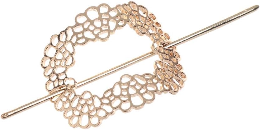 Lixinli Hair Clip Antique Fashion Metal Hair Stick Viking Hair Clip Slide Hair Accessories for Women(5)