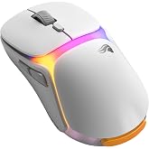 GLORIOUS Gaming Model O3 Wireless Gaming Mouse - InfinitePlay Swappable Battery, 130H Battery Life, 8k Polling, 130M Optical Switches, Ultralight 66g, 30K DPI Optical Sensor, RGB - White