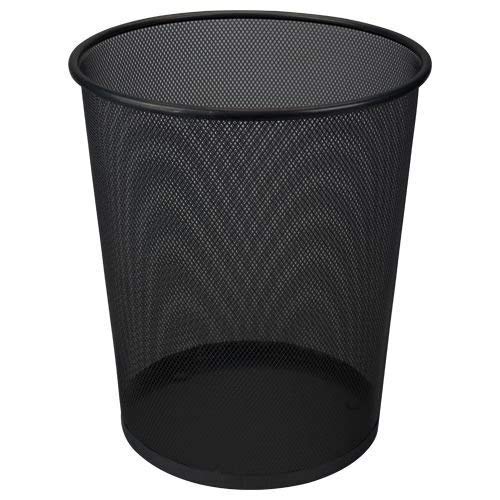 ClicAndGet Metal Wire Waste Paper Bin 19 Litres Black Amazon.co.uk