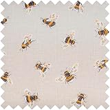 Hobby Gift Large Sewing Box Twin Lid with Handle Cotton Basket Bees 25x25x17cm view 2