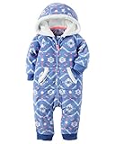 Carter's Baby Girls' Hooded Geo Jumpsuit