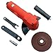 Tooluxe 30003L Air Angle Pneumatic Grinder Tool with Safety Latch, 11,000 RPM, 4