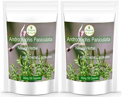 King of Bitters Andrographis paniculata Kalmegh Leaf Powder 200 Caps Natural Herbal