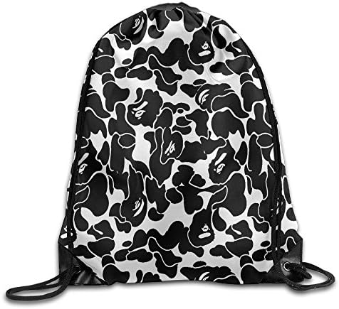 Bape Camo Drawstring Shoulder Bag School Travel Backpack College Sackpack