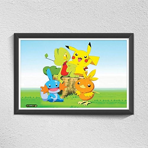 Pics and You Pokemon Cartoon Themed 146 (300gsm Paper Poster/Wall Poster, Rolled Not Framed)-WPCT146