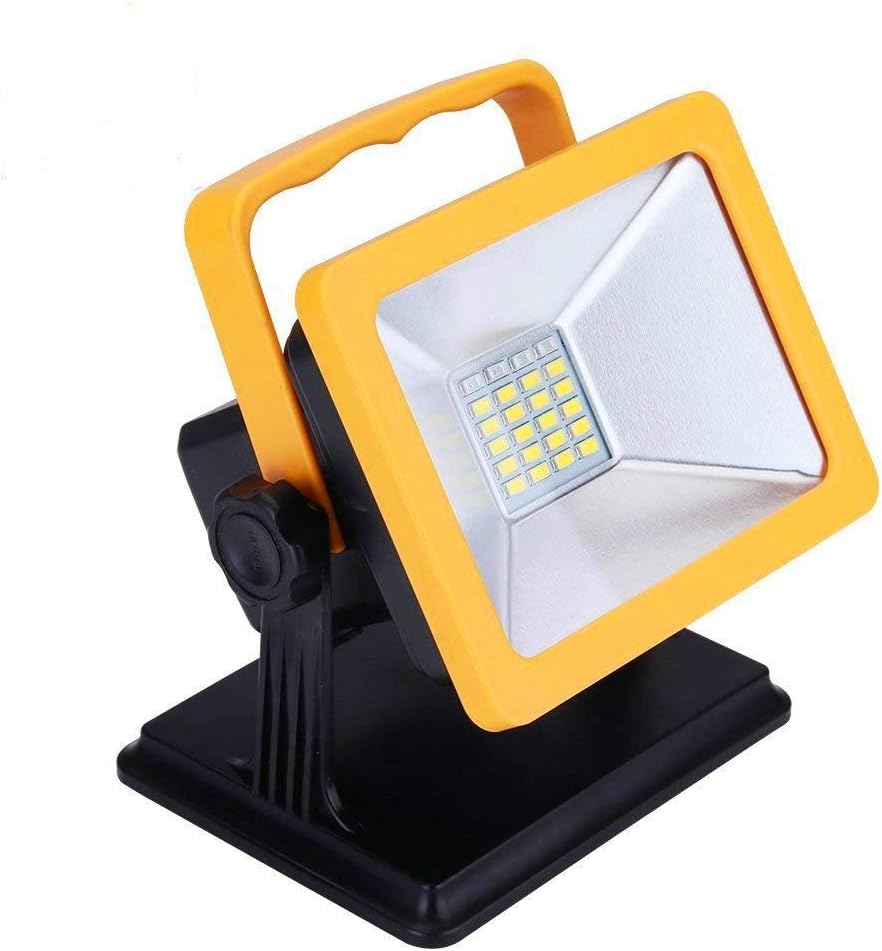 OYOCO Rechargeable LED Work Light COB with Magnetic Base 30W 8H Fathers Day Gifts Waterproof Spotlights Outdoor Camping Emergency Lights Floodlights with SOS Mode (Yellow-30W)