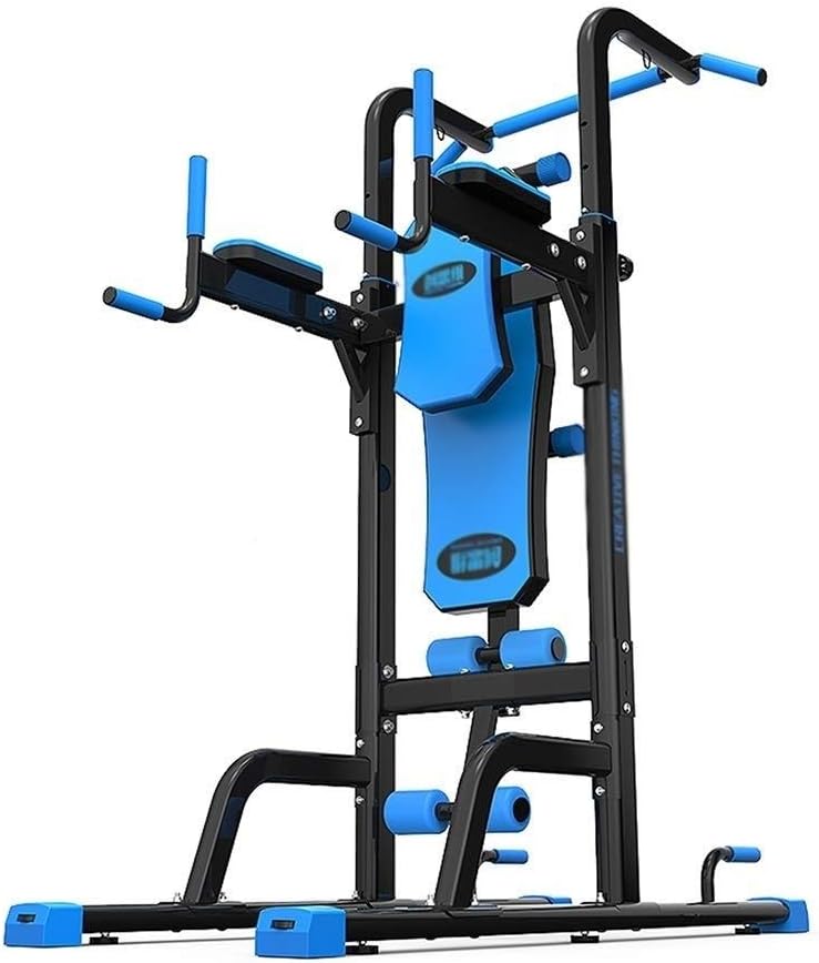 BHDYHM Power Tower Workout Dip Stand Pull Up Bar Station Professional Strength Training Fitness Equipment Durable & Stable for Home Gym